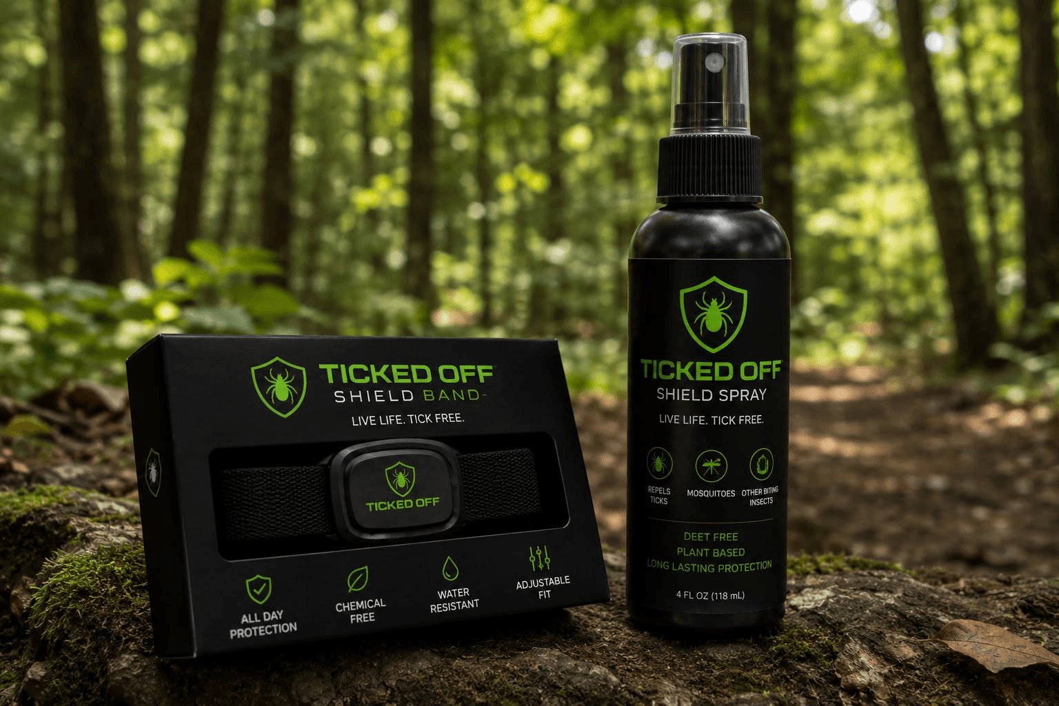 TickedOff Shield Band and Shield Spray